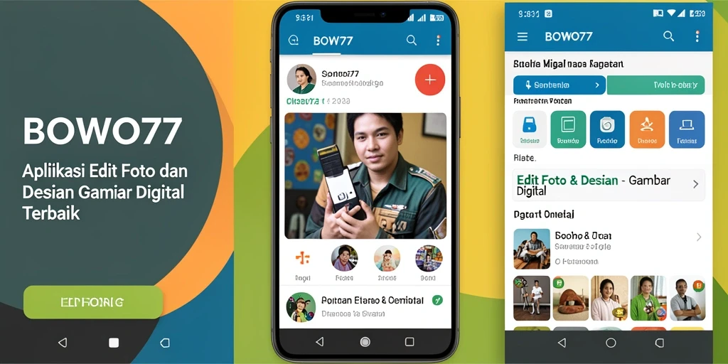 Antarmuka BOWO77 yang sederhana dan mudah digunakan untuk Gambar Digital.