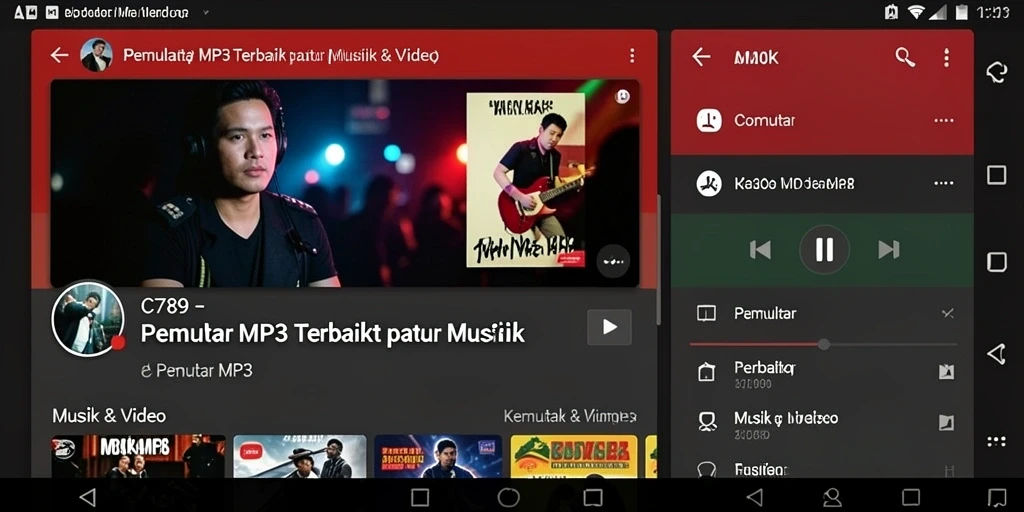 Antarmuka pengguna C789 yang sederhana dan fungsional.