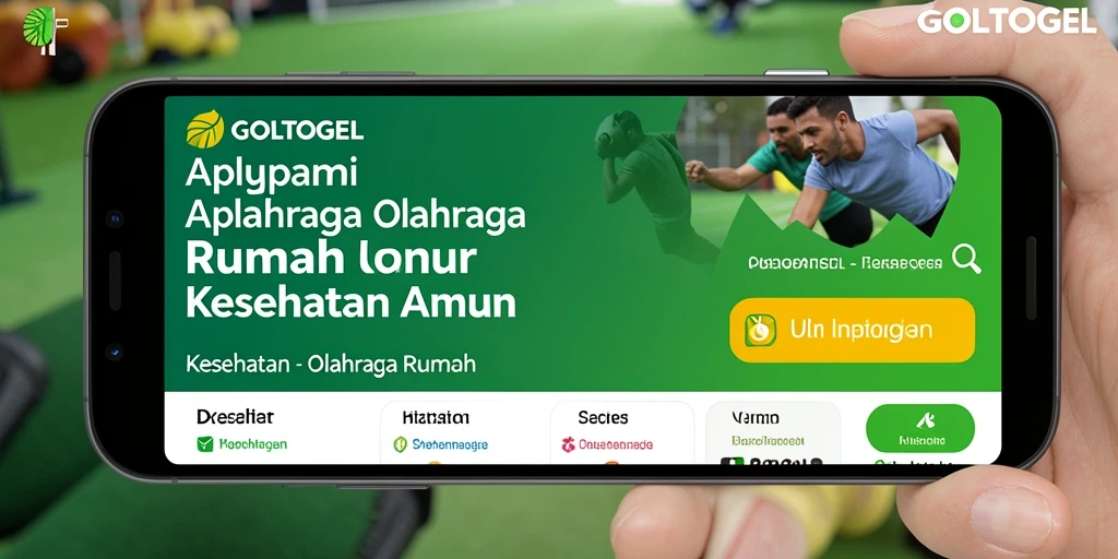 Antarmuka GOLTOGEL yang menarik untuk olahraga rumah.