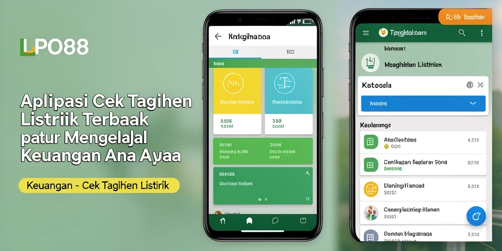 Tampilan antarmuka Cek Tagihan Listrik LPO88 yang user-friendly.