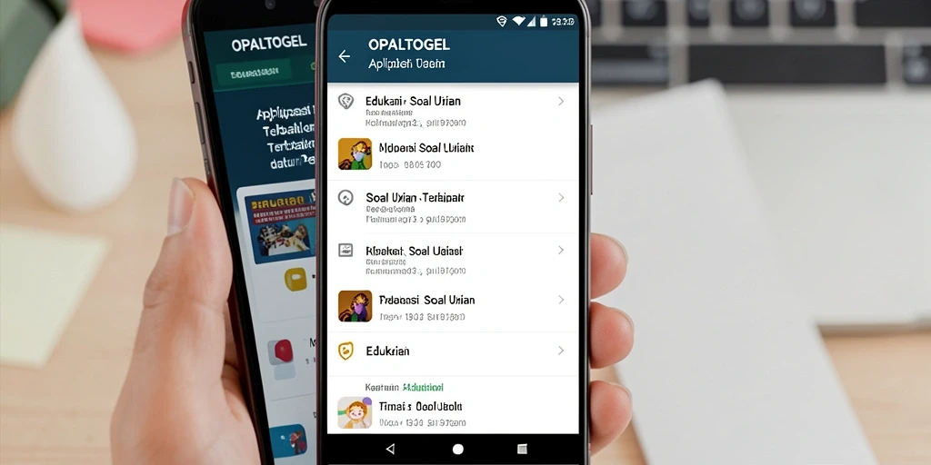 Antarmuka aplikasi OPALTOGEL yang ramah pengguna untuk soal ujian.