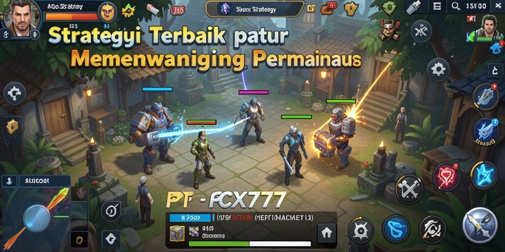Tampilan antarmuka dan strategi permainan dalam PCX777.